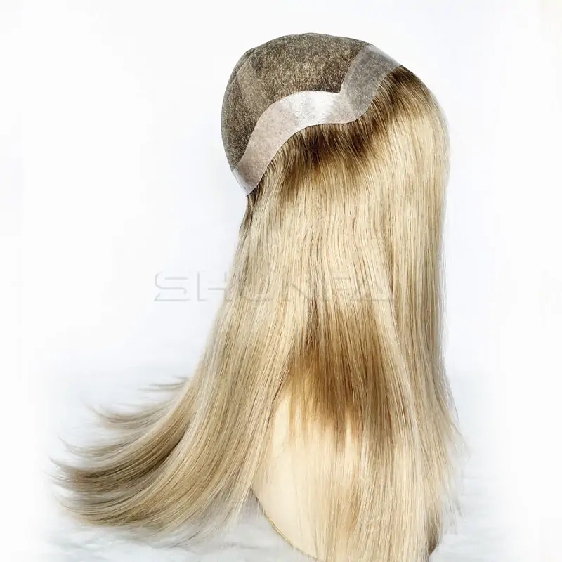 Custom order - French Lace With Poly Coating around with virgin human hair for Women Wholesale 